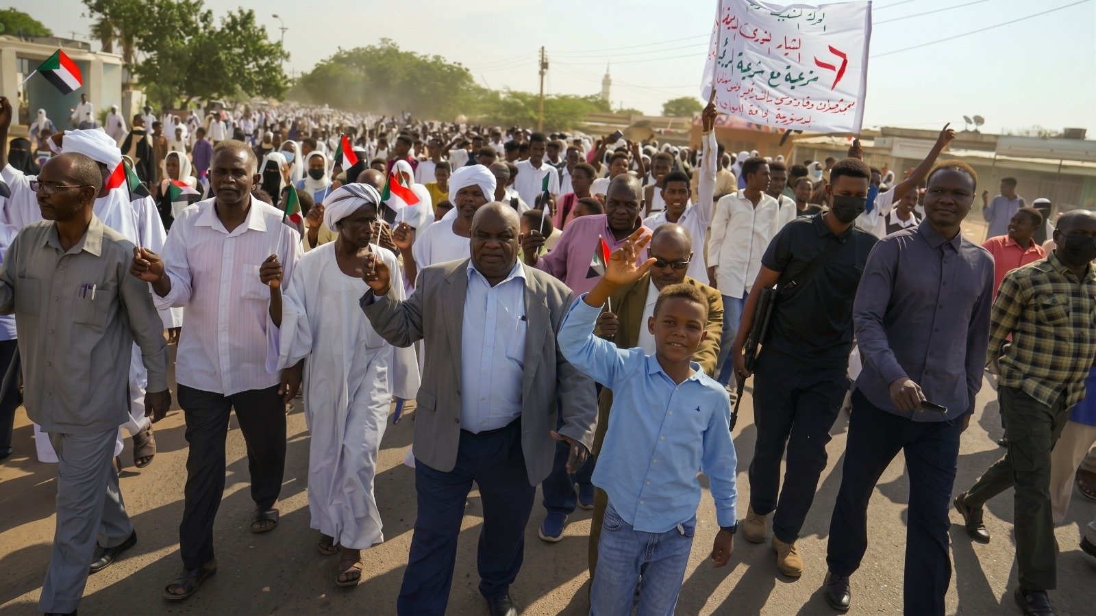 Sudan/ Million-strong march for recovery: Civil forces deliver memorandum to El-Taishi